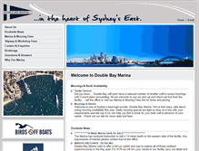 Tablet Screenshot of doublebaymarina.com.au